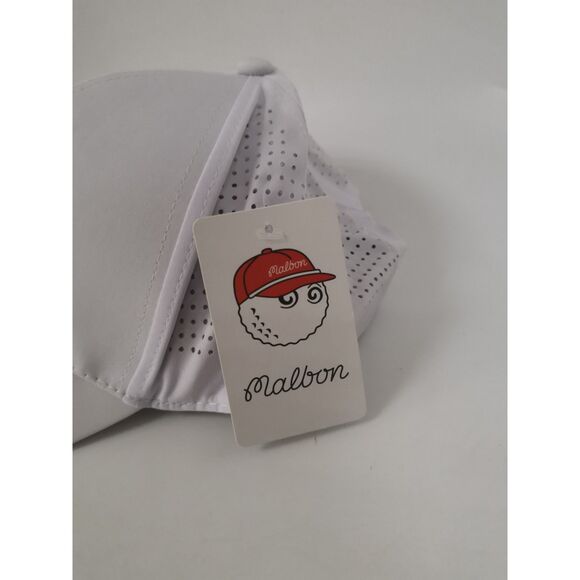 Malbon Golf Cap Sun Hat Casual Breathable Baseball Cap White